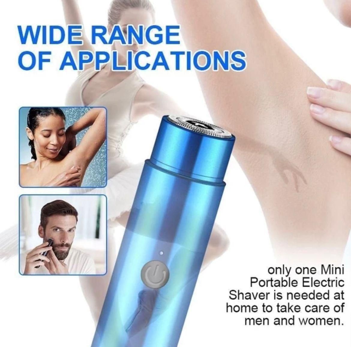 Portable Mini Shaver, Pocket Razor for Men USB Rechargeable Waterproof