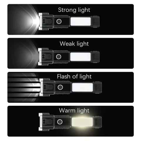 Portable Rechargeable Torch LED Flashlight cum Powerbank