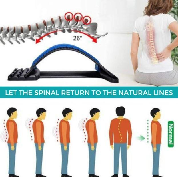 Spinal Curve Back Stretcher And Massager