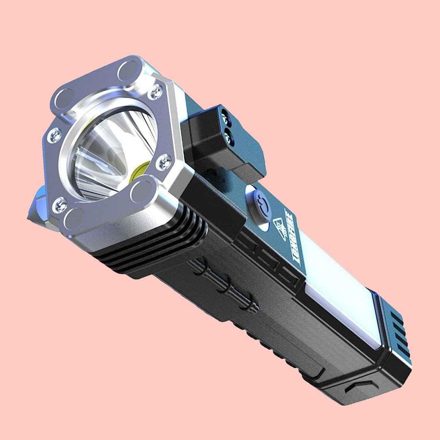 Portable Rechargeable Torch LED Flashlight cum Powerbank