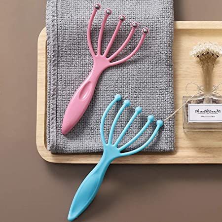 Scalp Head Neck Finger Gripper Claw Spa Therapy Tool Massager