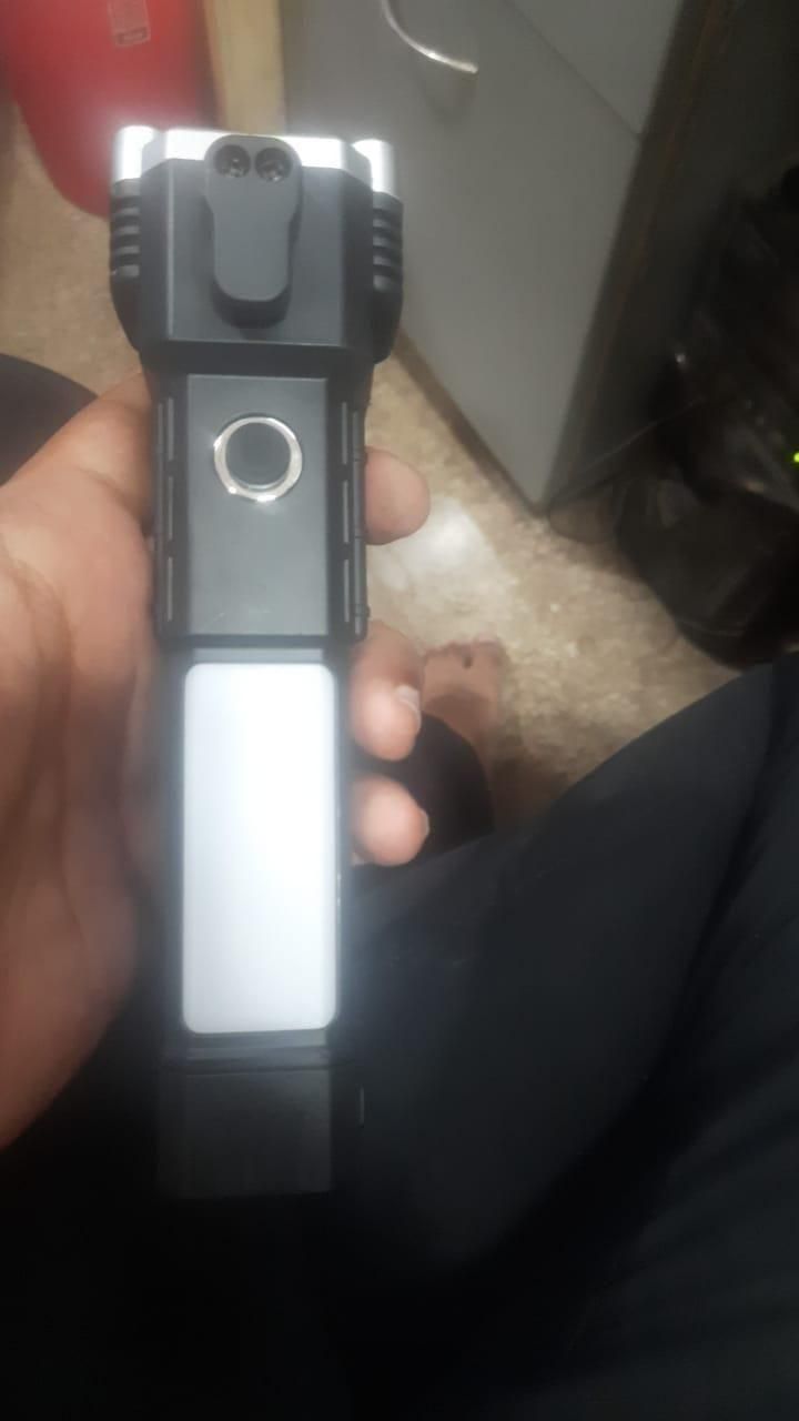 Portable Rechargeable Torch LED Flashlight cum Powerbank
