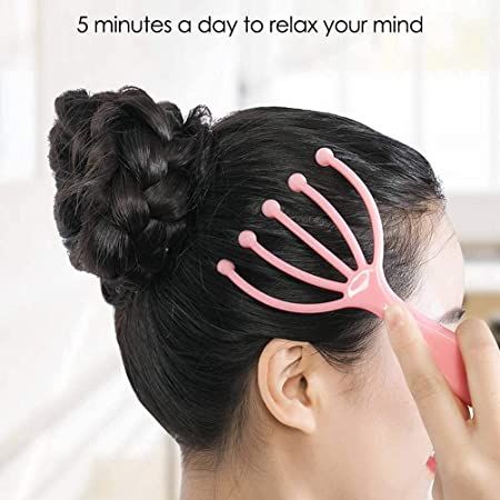 Scalp Head Neck Finger Gripper Claw Spa Therapy Tool Massager